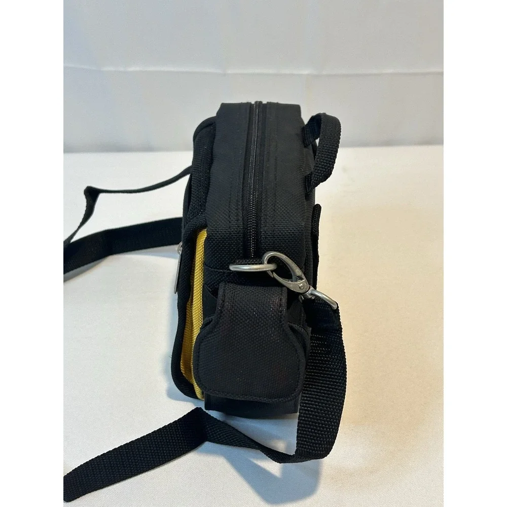 NASCAR Camera Bag Shoulder Bag Yellow w/Logo Vintage